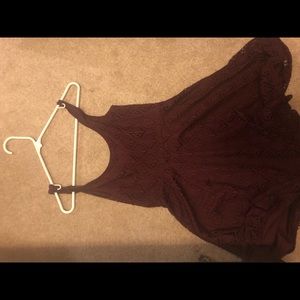 Maroon Lacey dress from a&e